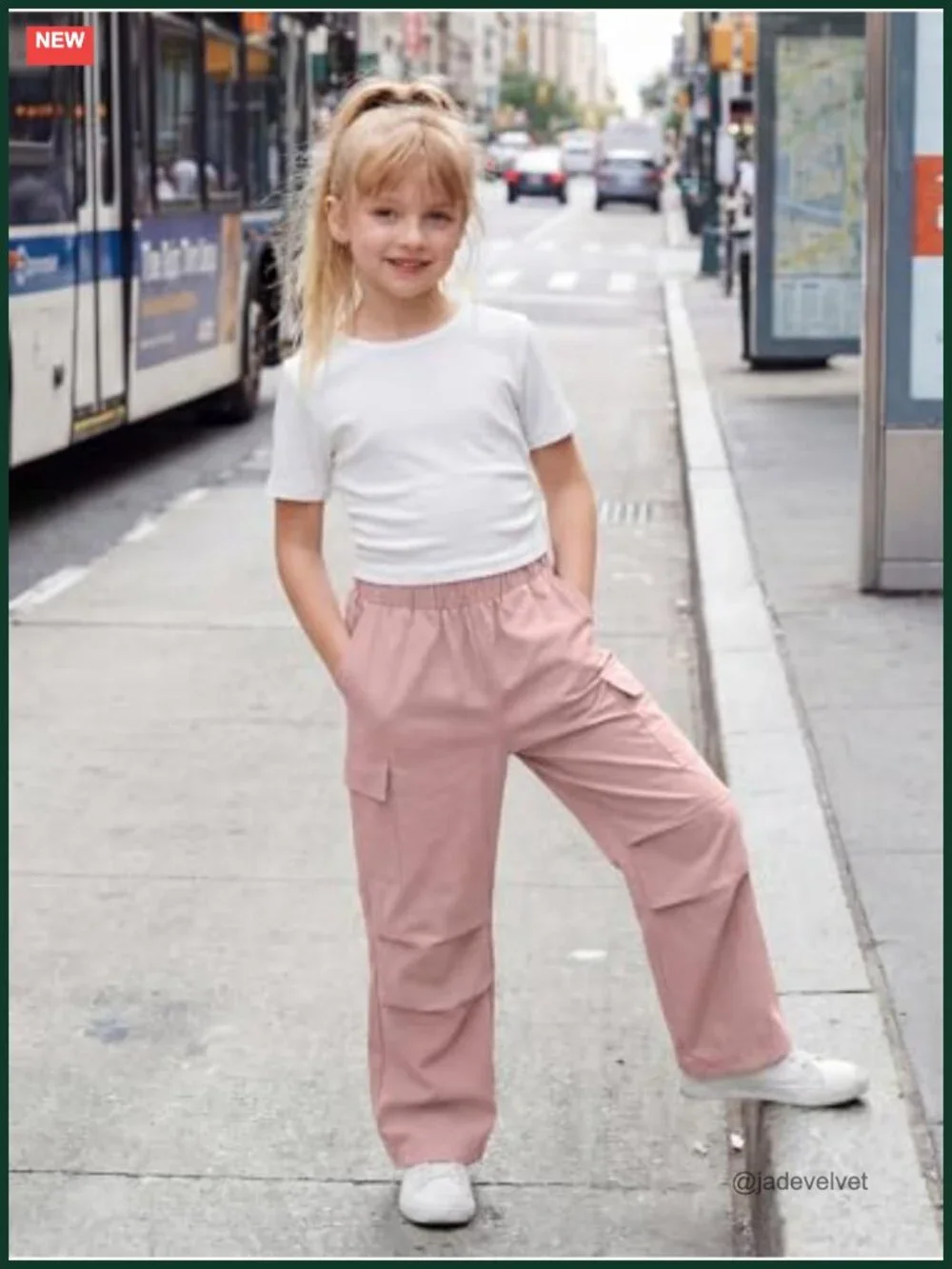 Girls Cargo Outfit Set 2 Piece Athleisure School Travel Clothes